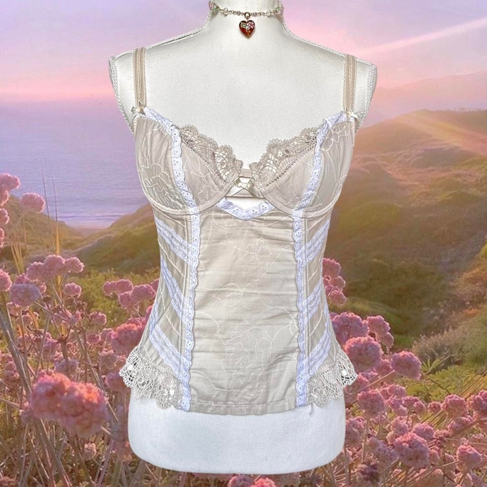 Y2K RAMPAGE coquette corset ☽༓･*˚⁺‧͙